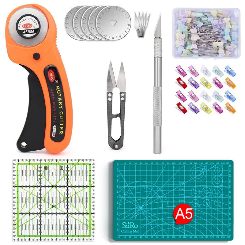 Icobbler Rotary Cutters Tool Set With Cutting Mats And Scissors