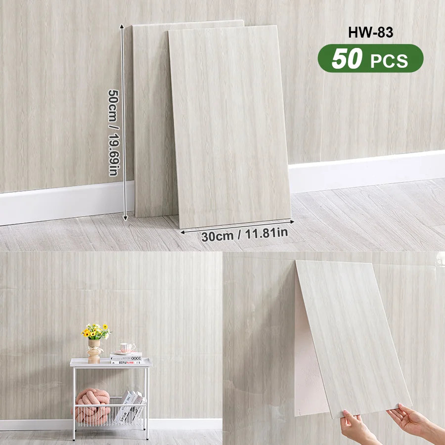 3D Self Adhesive Peel and Stick Wall Tiles 50 Pieces