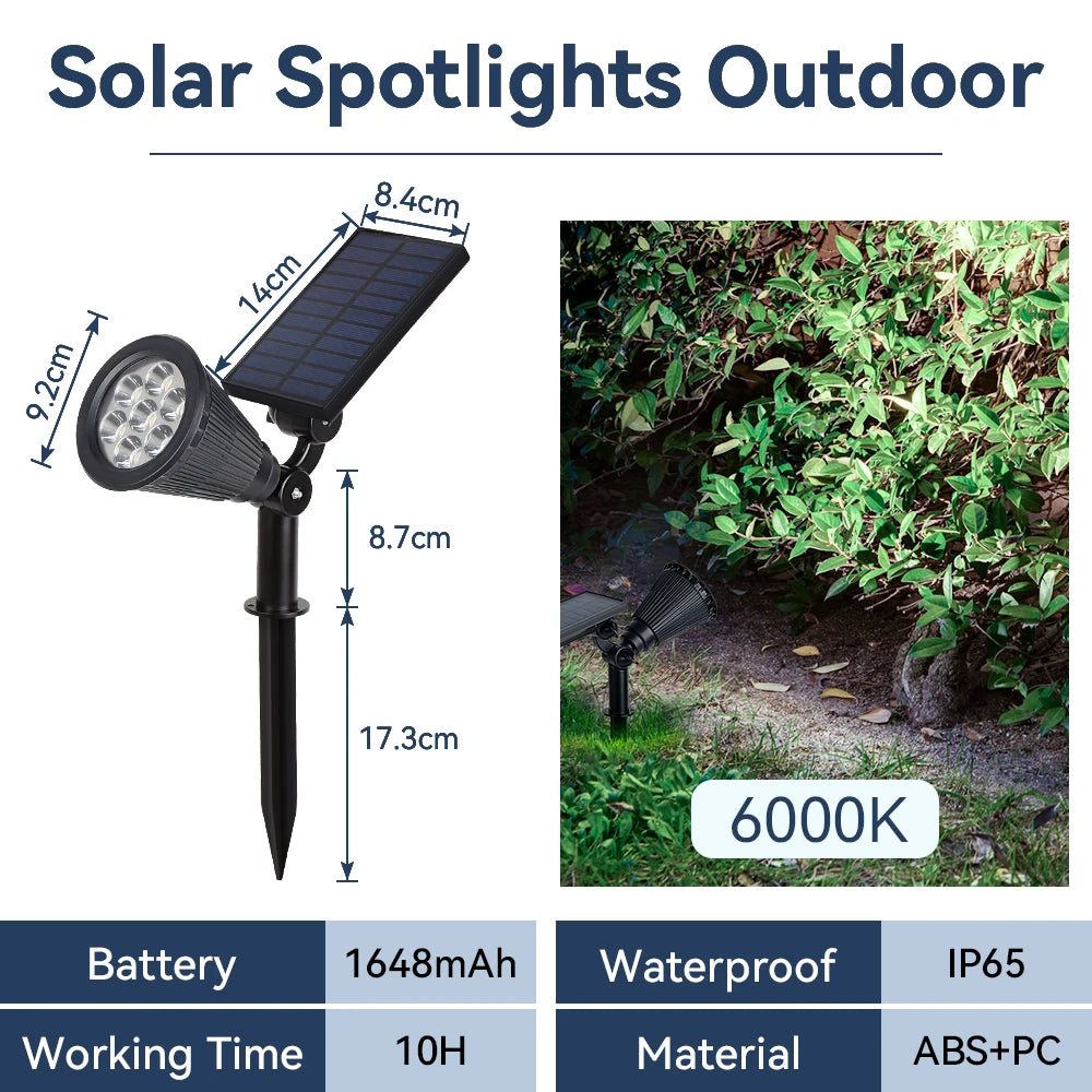LED Lawn Lamp Adjustable Solar Garden Lights