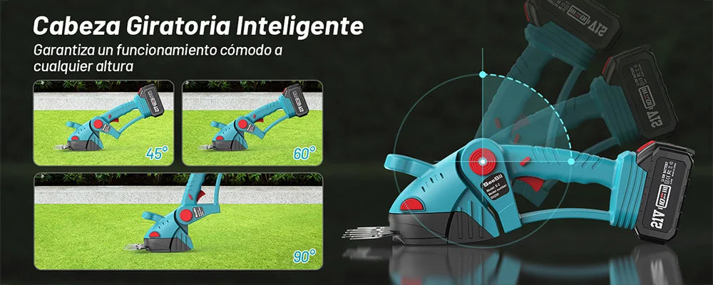 SEESII 2 IN 1 Cordless Hedge Trimmer