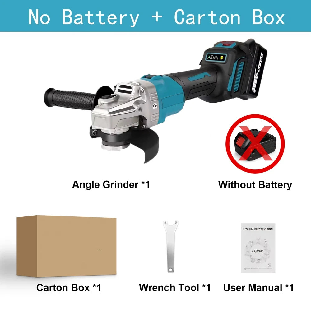 125mm Brushless Angle Grinder Cordless Electric Angle Grinder