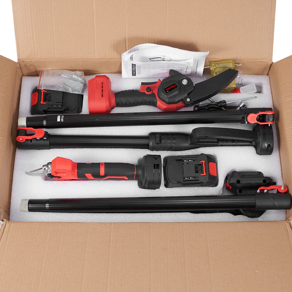 ONEVAN 3in1 Electric High Branch Saw 20000RPM Cordless Telescoping High Pruning Shear Garden Power Tool For BL1850B 18V Battery