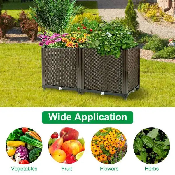 Self Watering Raised Garden Bed