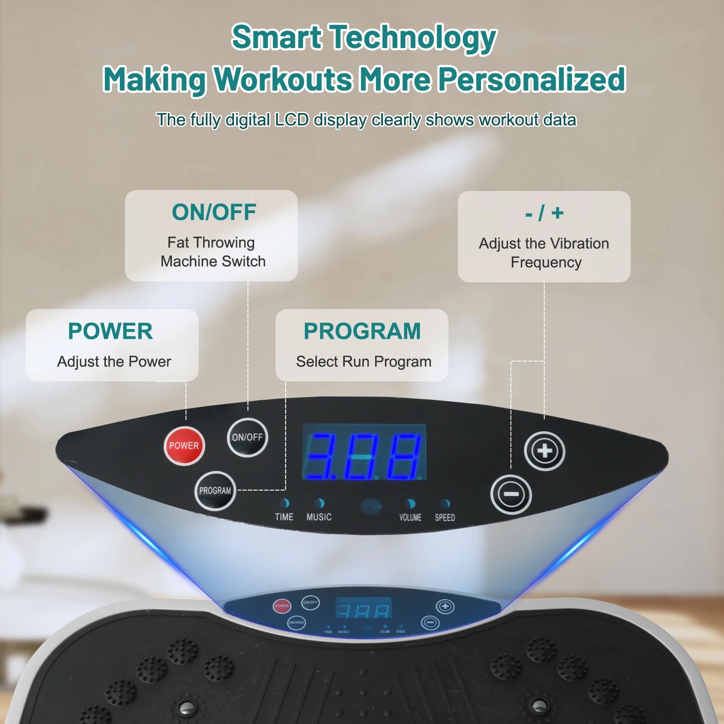 N Vibration Plate Exercise Machine For Home Gym Body Toning