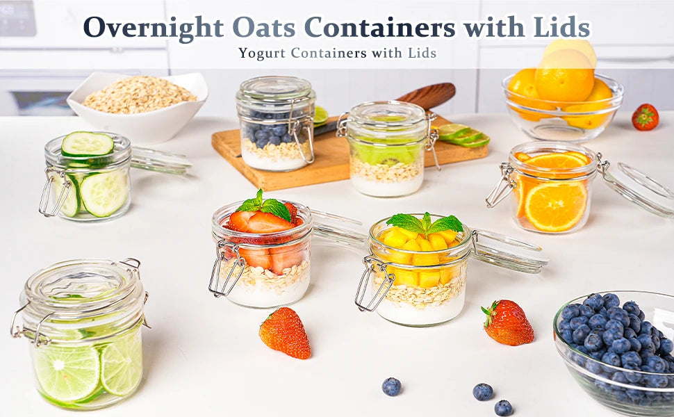 Mini Makers Set Glass Jars With Snap Lids