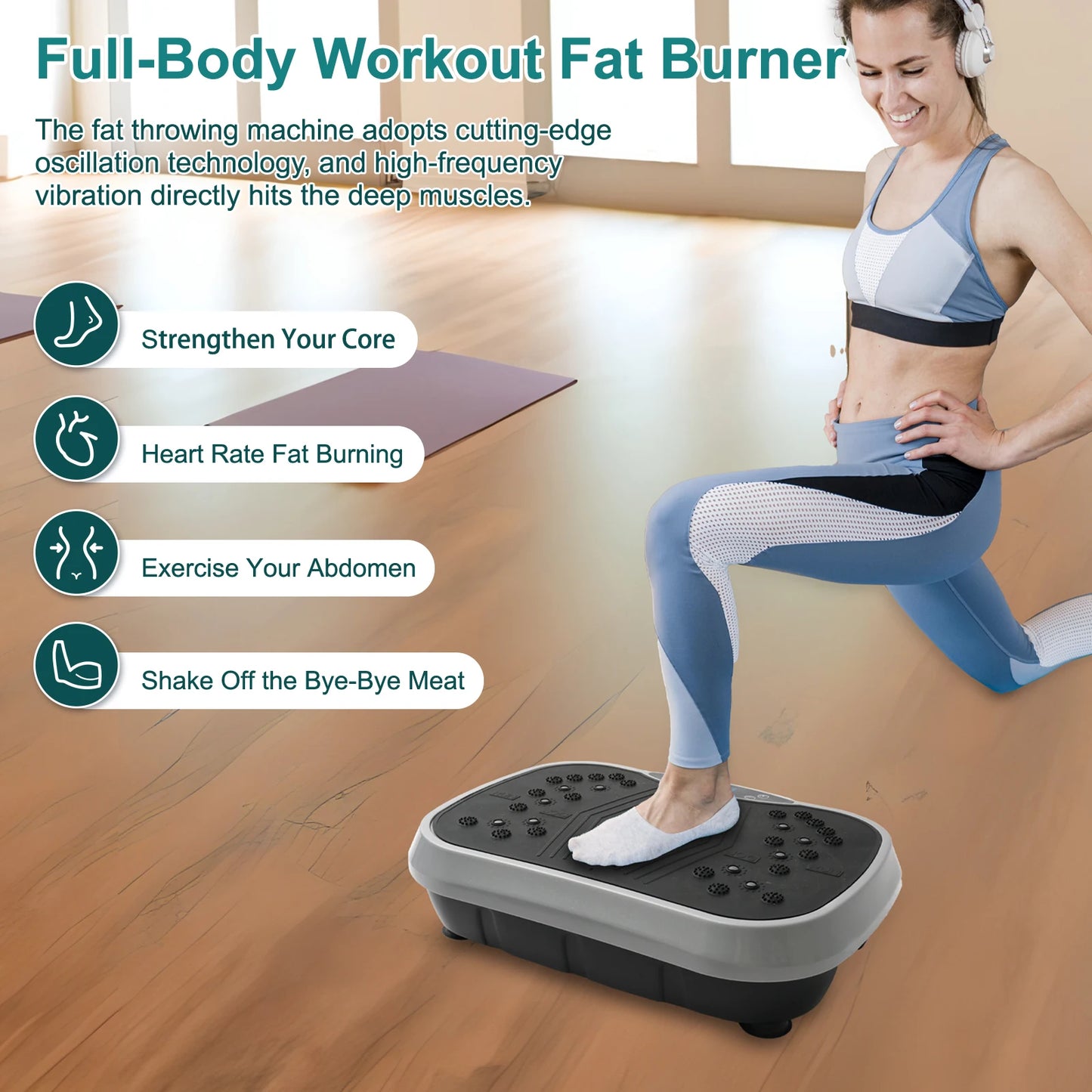 N Vibration Plate Exercise Machine For Home Gym Body Toning