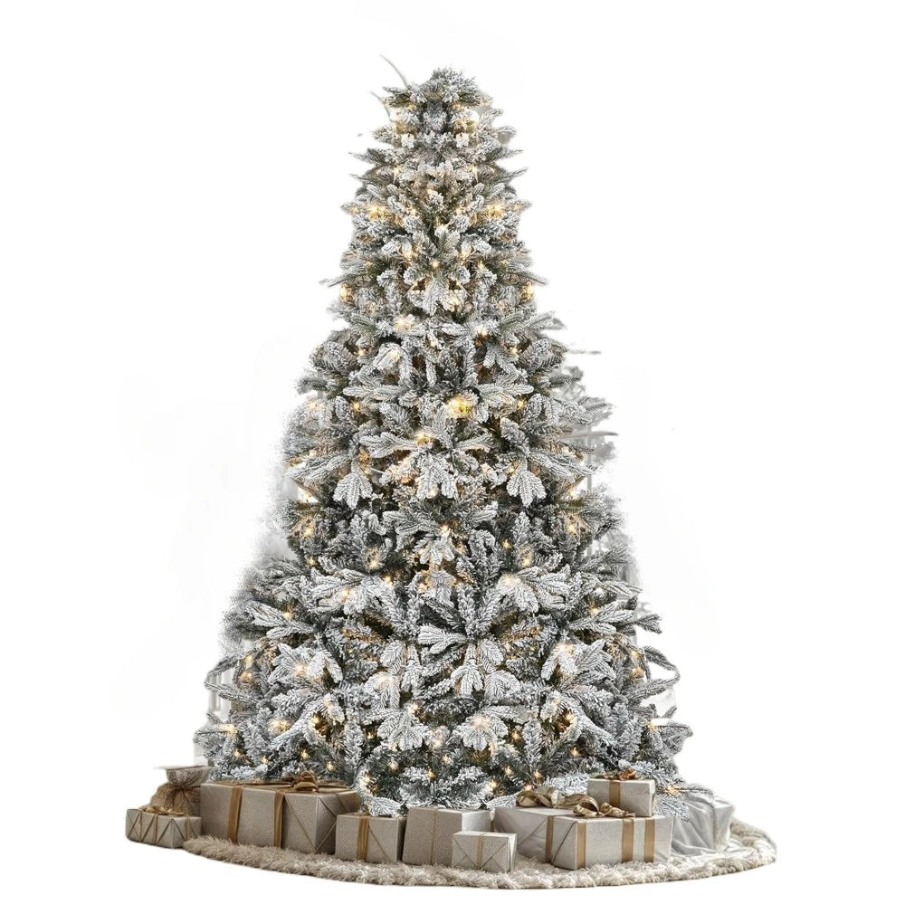 6 FT Pre-Lit Snow Flocked Christmas Tree