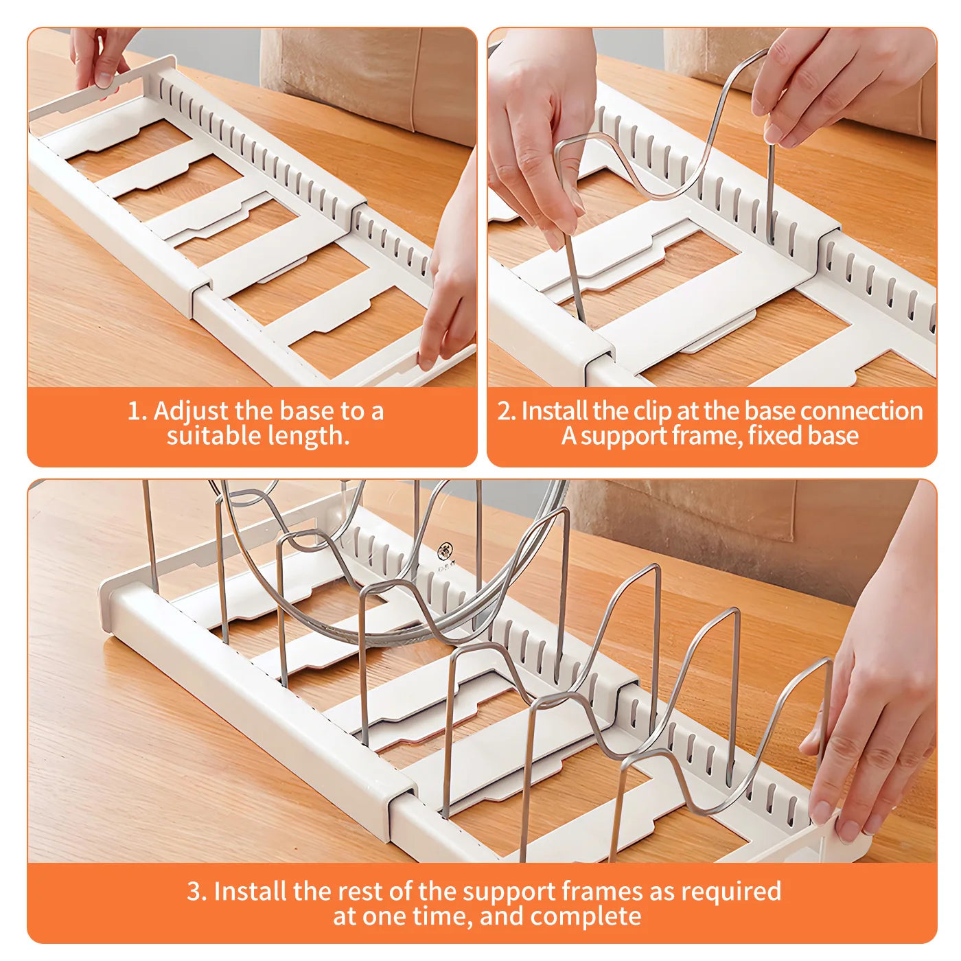 Feature Expandable Utensil Storage Rack