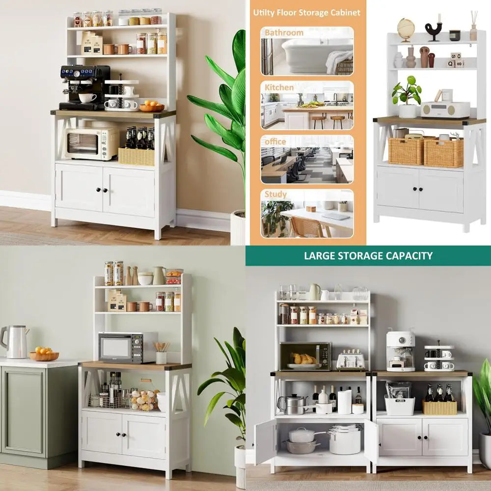5-Tier Freestanding Kitchen Storage Cabinet