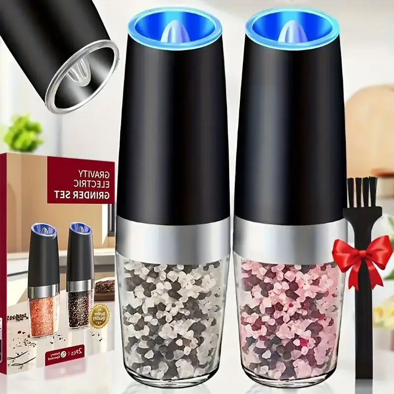 Automatic Salt And Pepper Grinder Set