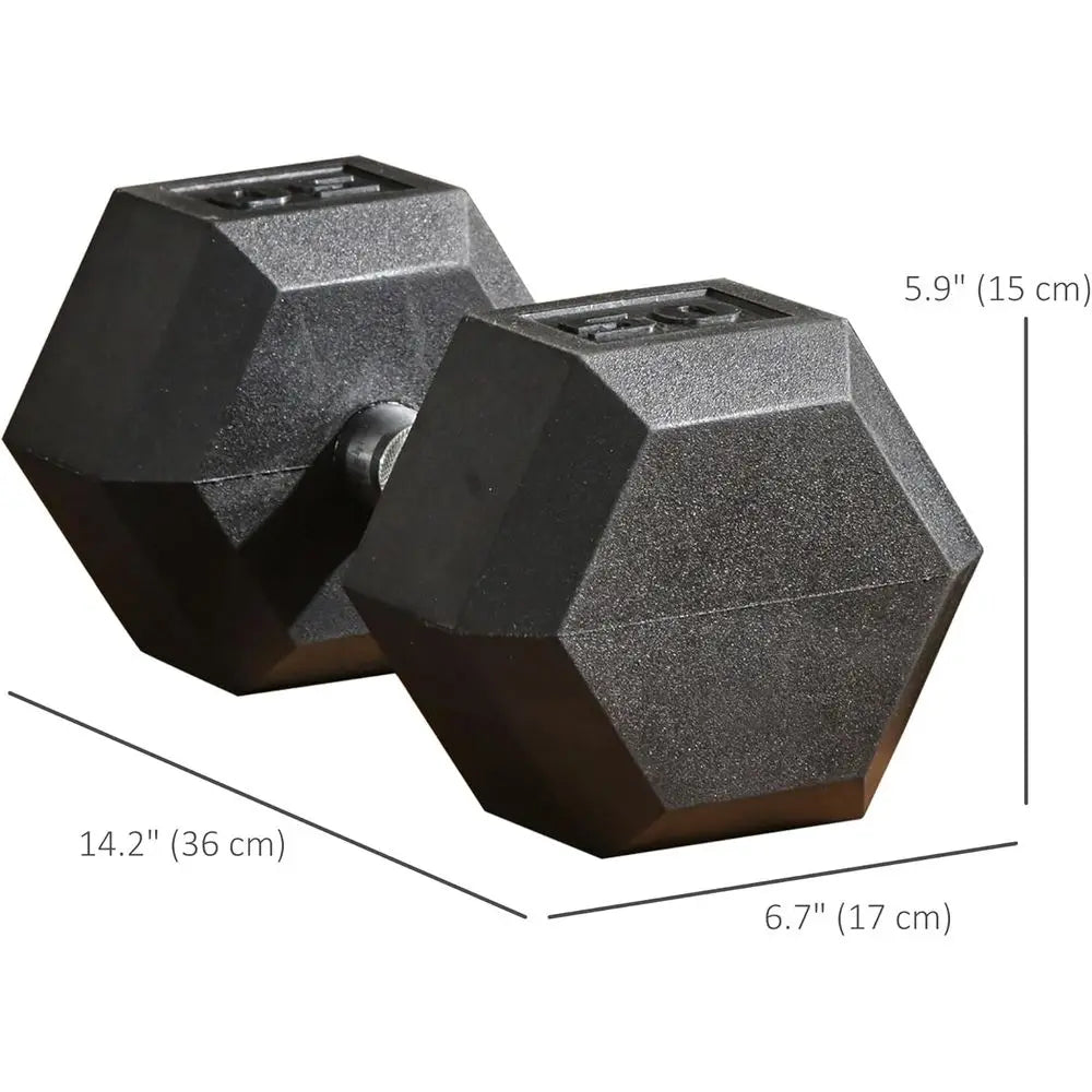 Hexagonal Dumbbells Set For Strength And Home Gym Training
