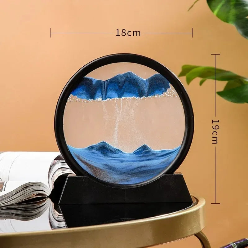 3D Hourglass Quicksand Moving Sand Art Picture