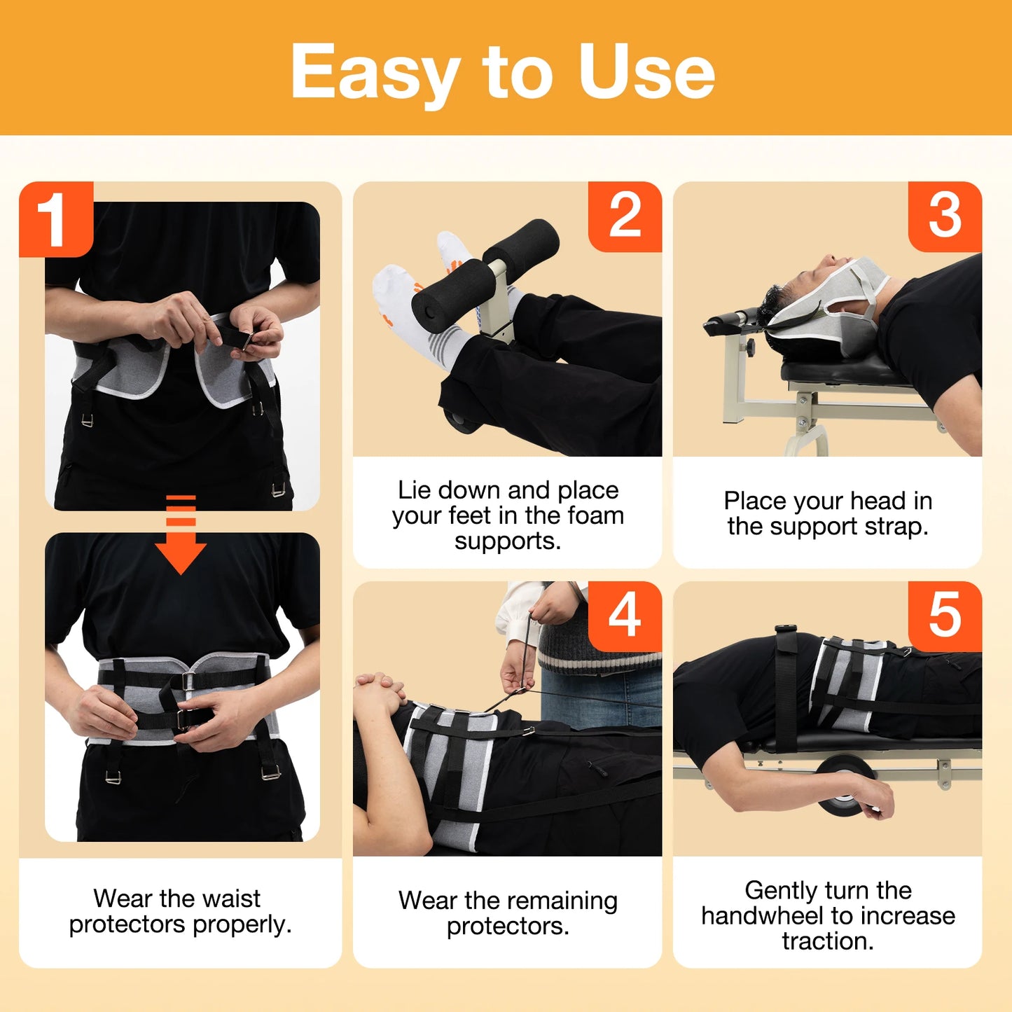Multi Functional Portable Body Stretcher For Cervical And Lumbar Traction Bed