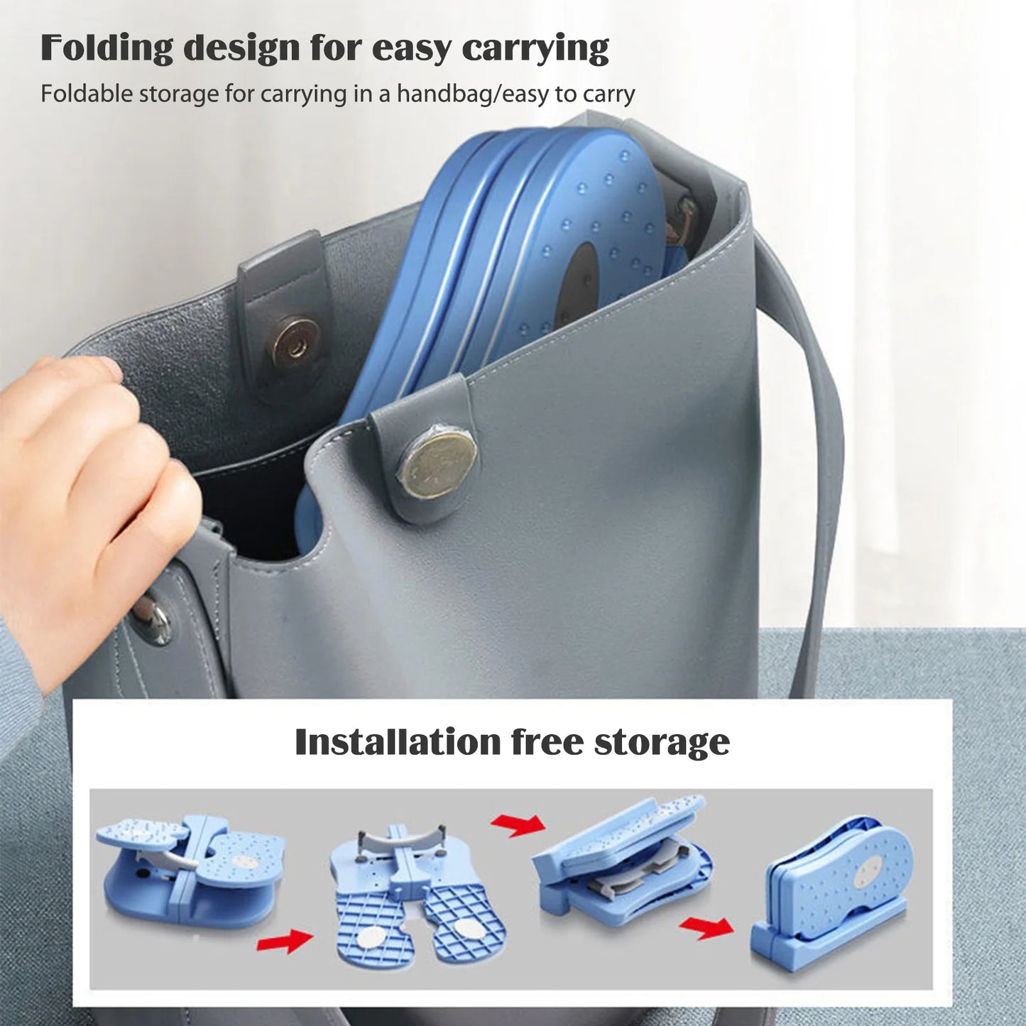 Alloet Portable Mini Standing Leg Stretch Board For Home Fitness