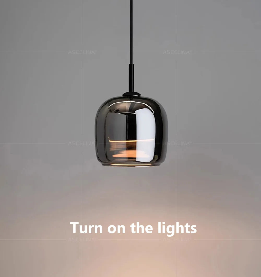 Nordic Glass LED Chandeliers Luxury Pendant Lamp