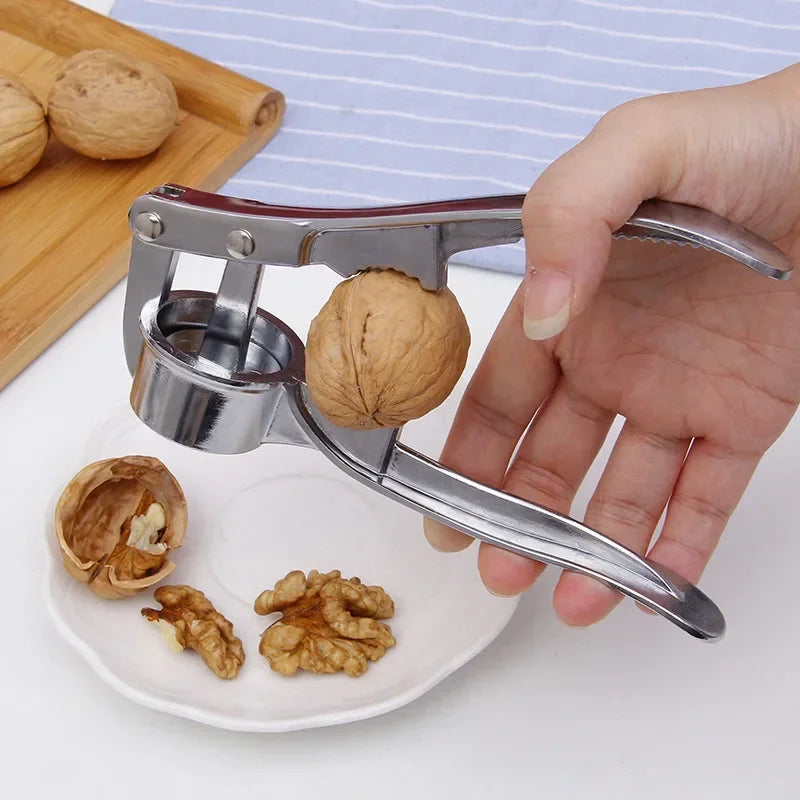 Stainless steel manual small garlic press