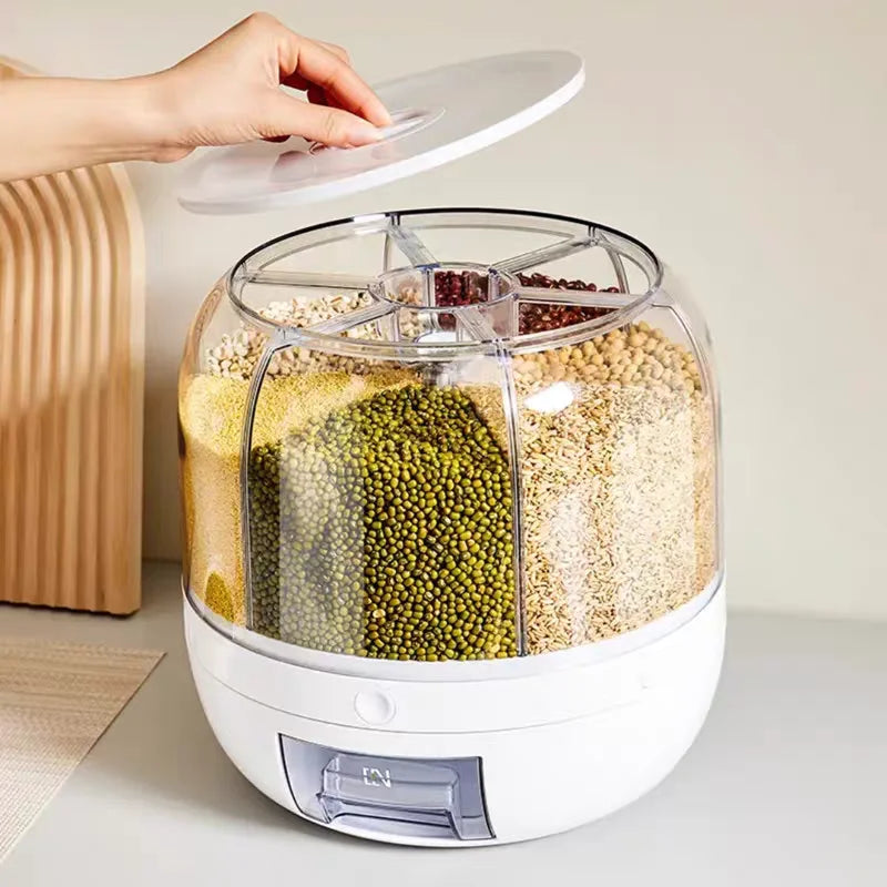 Rotating Food Storage Containers