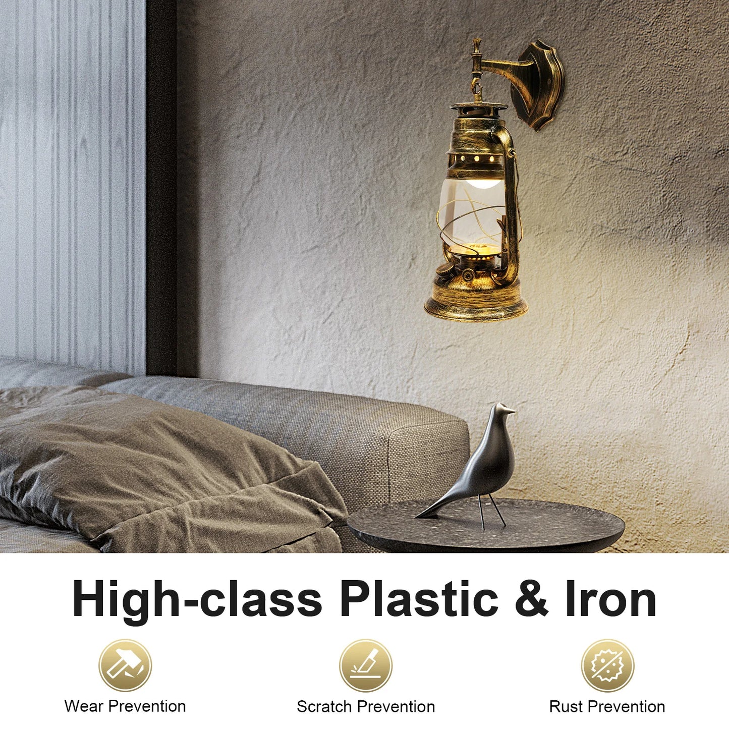 Vintage Iron Wall Sconce LED