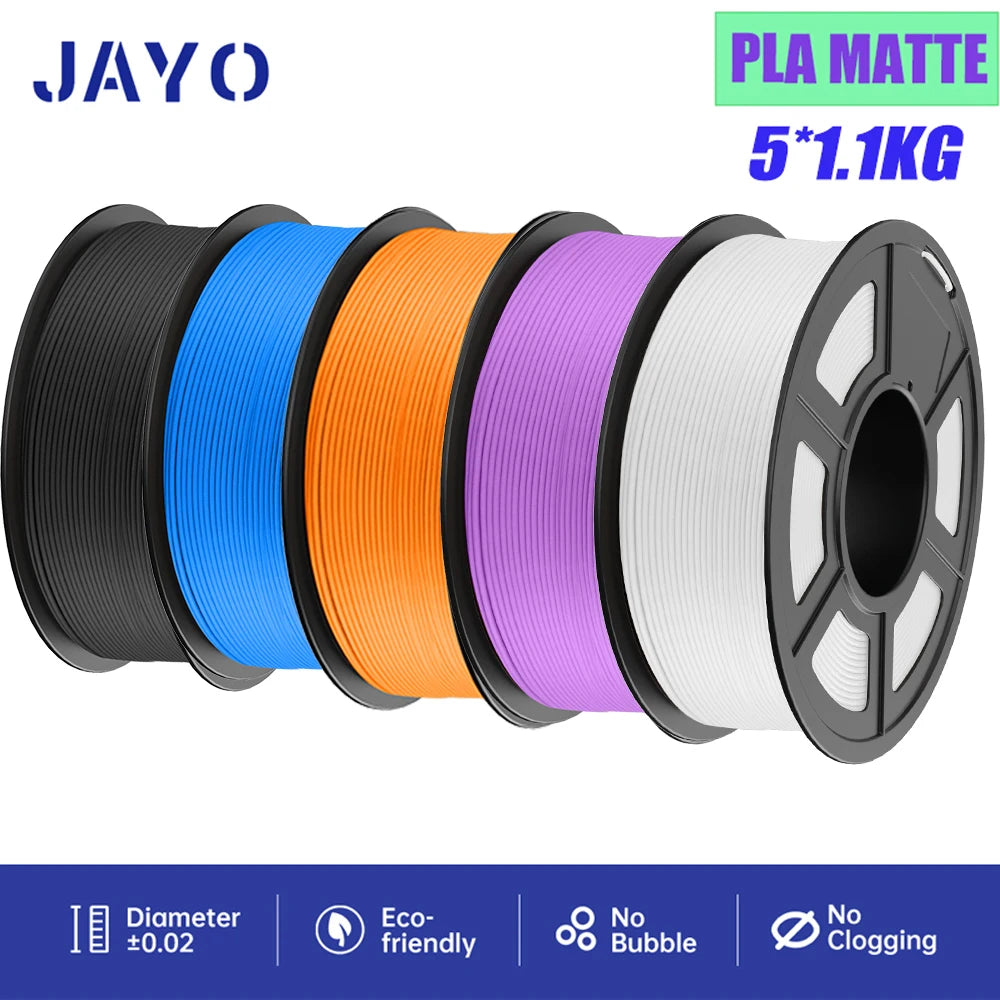 JAYO PLA/PETG/ABS/TPU/PLA plus/PLAMeta 5 Rolls