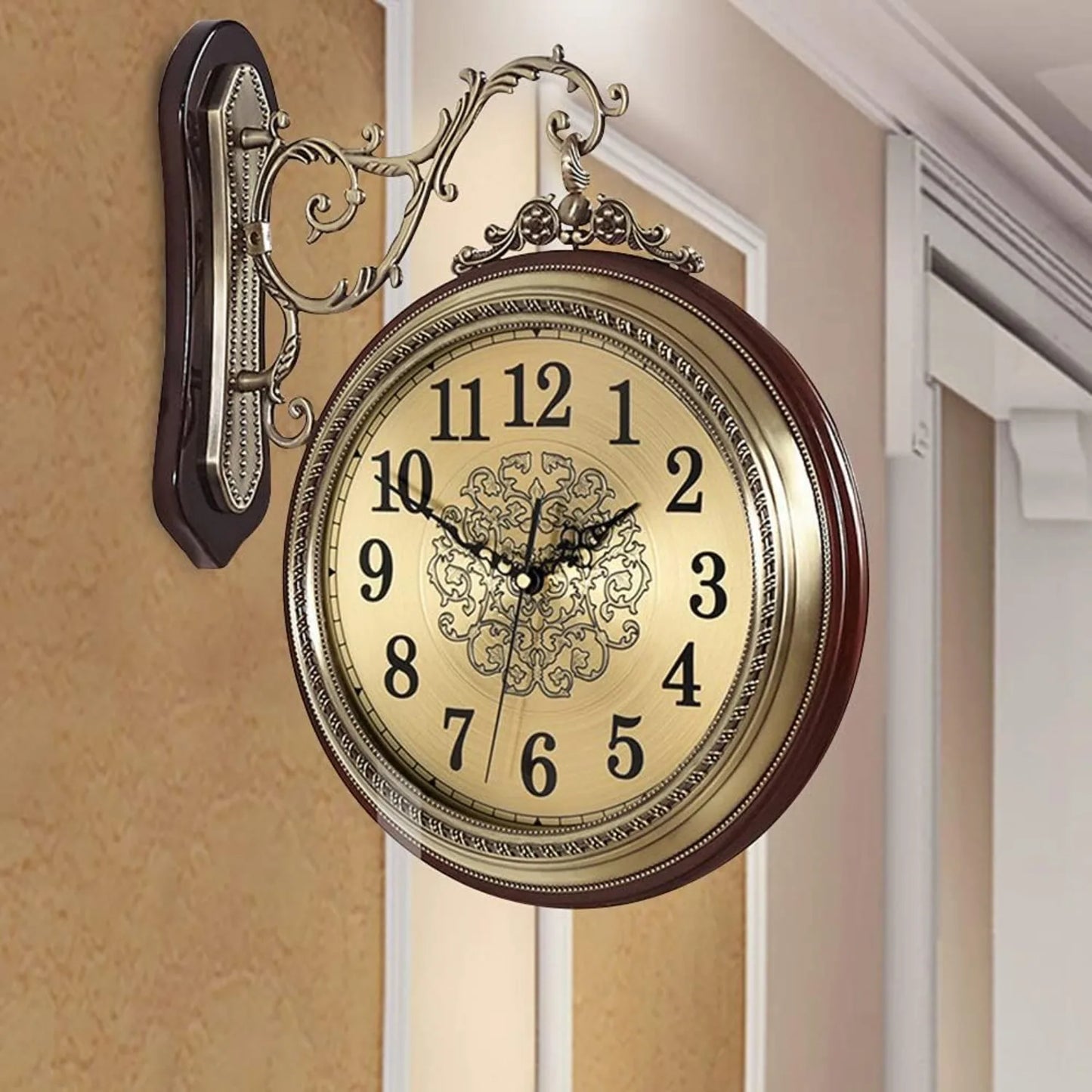 Large Wall Clock Double Sided,