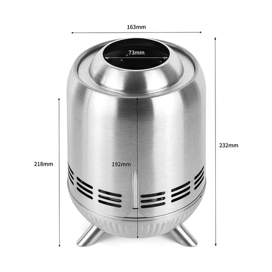 Portable Stainless Steel Tabletop Fire Pit for Outdoor Use