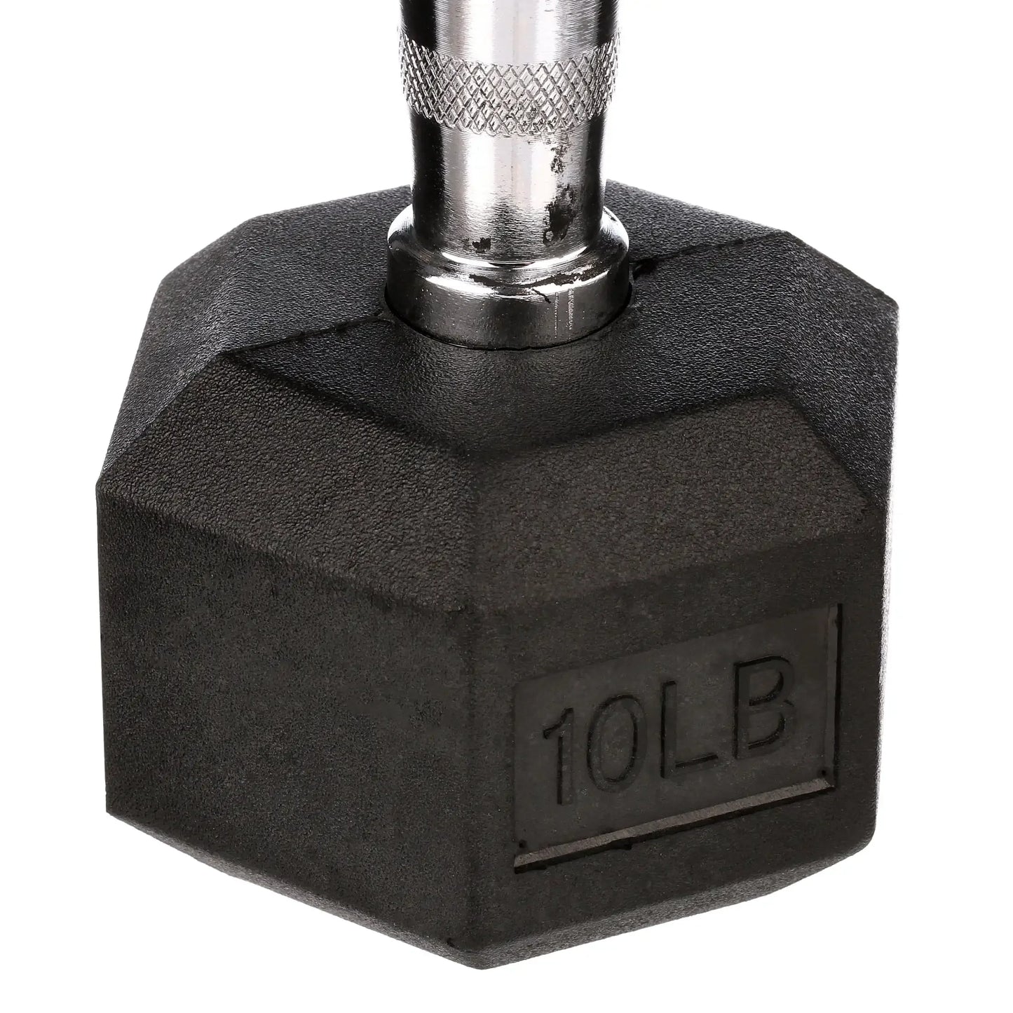 10lb Rubber Encased Hex Dumbbell