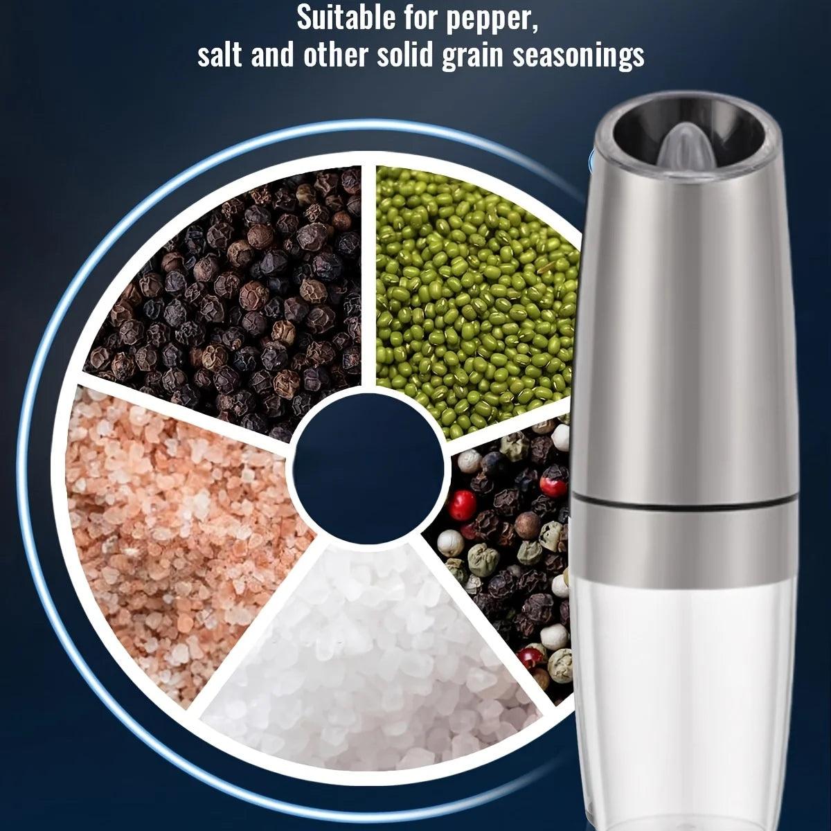 Automatic Salt And Pepper Grinder Set
