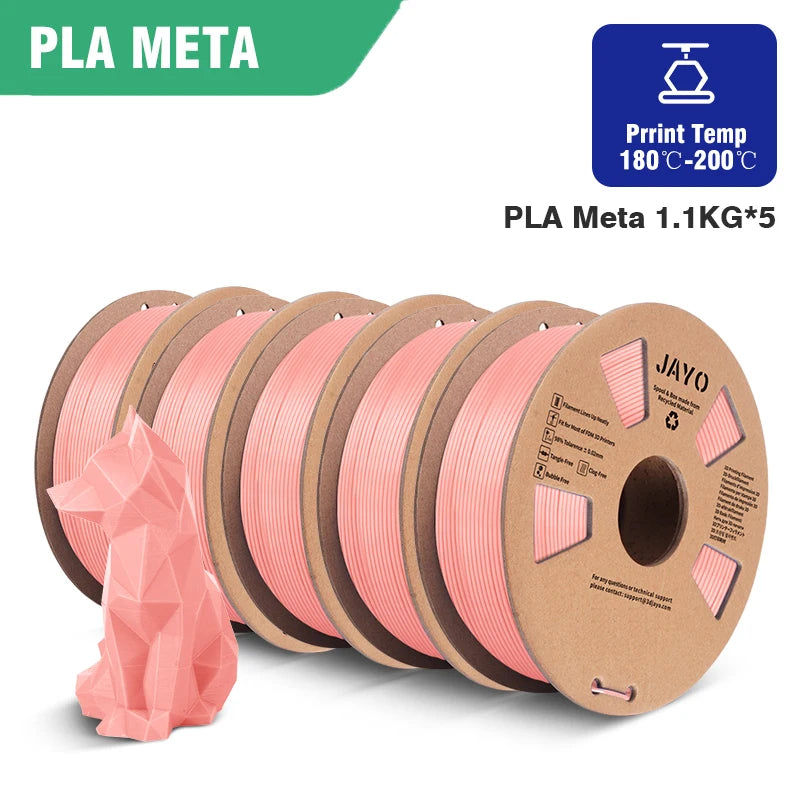 JAYO PLA/PETG/ABS/TPU/PLA plus/PLAMeta 5 Rolls