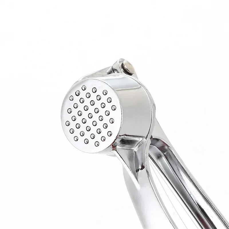 Stainless steel manual small garlic press