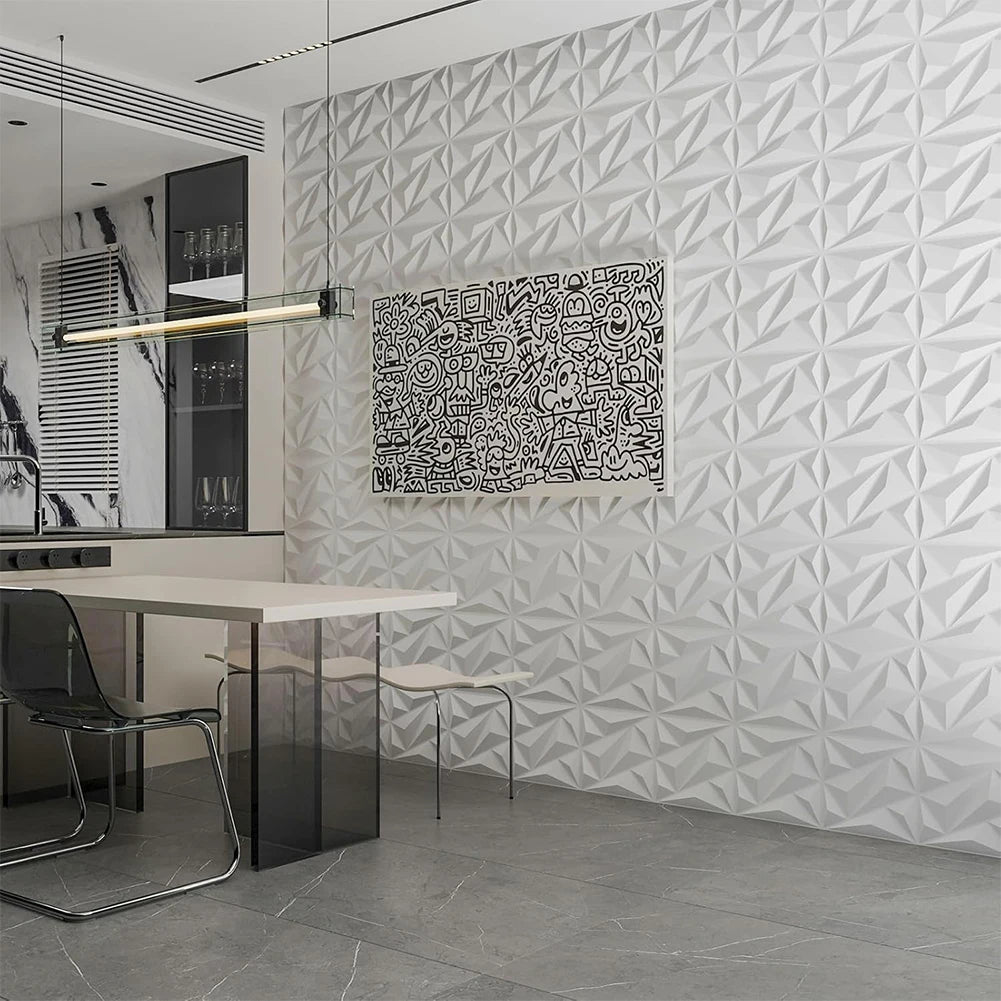 APWIKOGER 3D Wall Panel Diamond PVC Modern Interiors