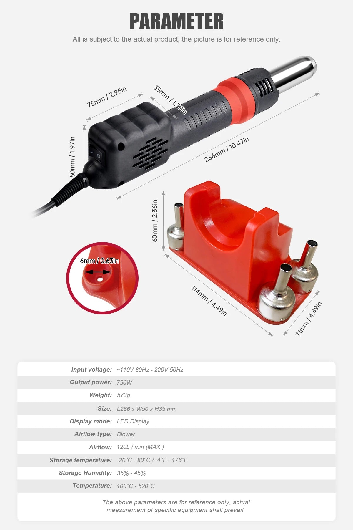 JCD Micro Hot Air Gun