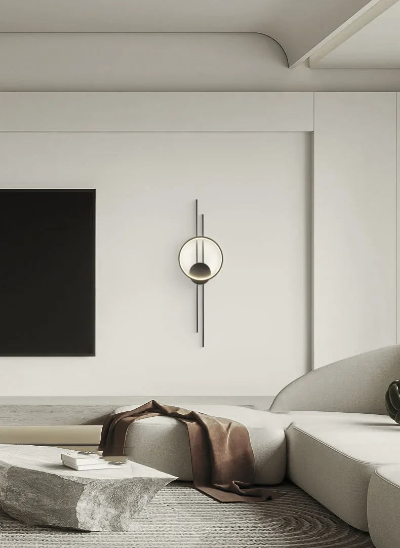 Enerlord Nordic Copper LED Wall Light Fixture Modern