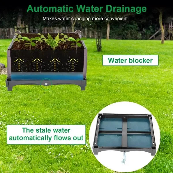 Self Watering Raised Garden Bed