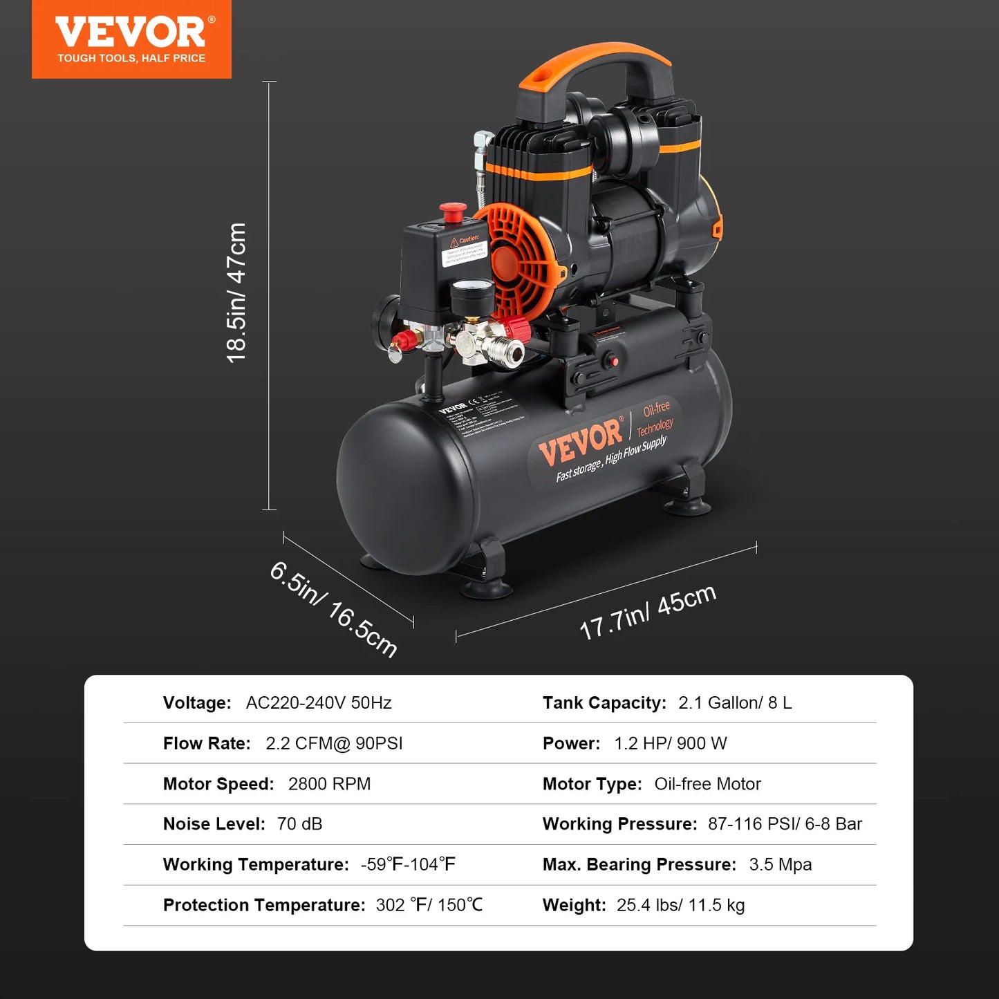 VEVOR Silent Air Compressor