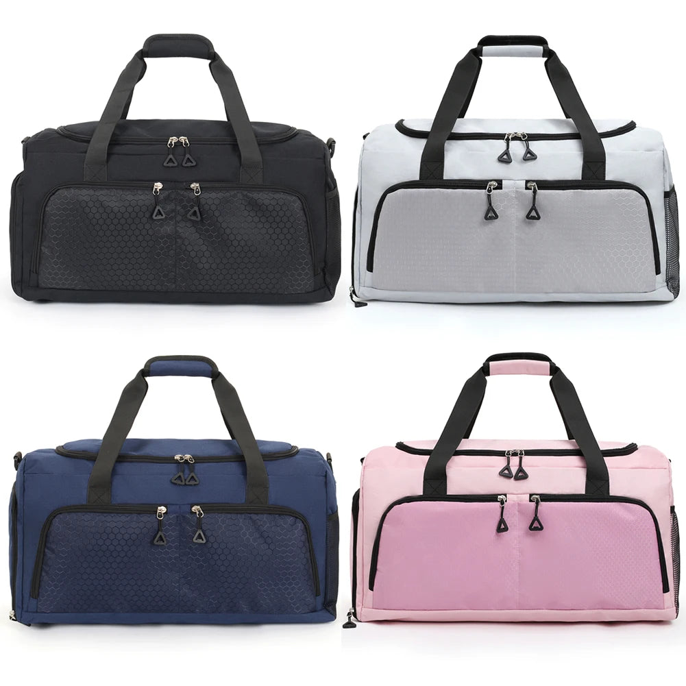 Travel Duffle Bag with Shoe Compartment and Wet Pocket Gym Bag