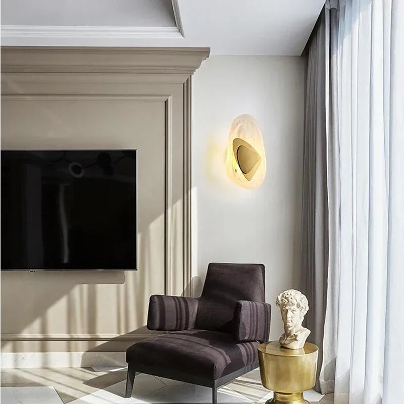 Luxury Modern Crystal Wall Lamp With Iron And Aluminum Construction For Living Rooms