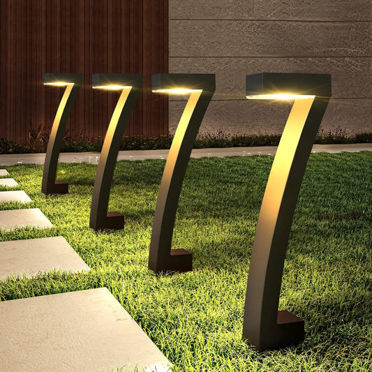 6 Pack Bright Solar Outdoor Pathway Lights for Garden Decor