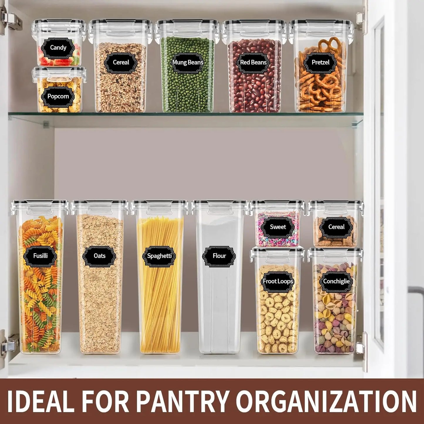 Airtight Food Storage Containers Set with Lids - 24 PCS