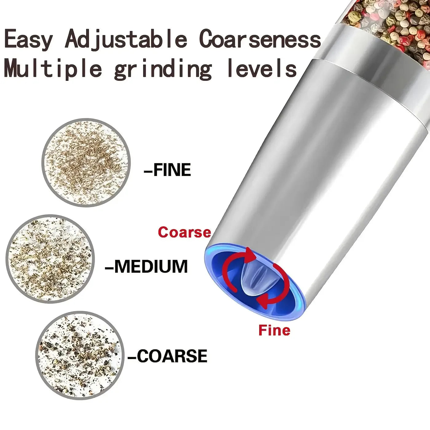 Automatic Salt And Pepper Grinder Set