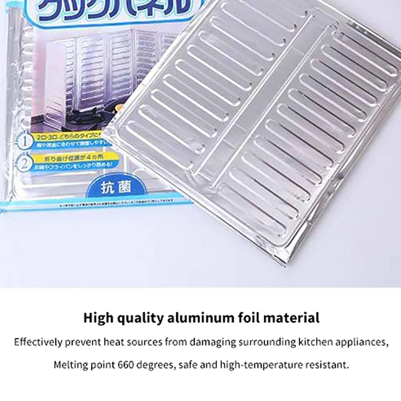 Kitchen Oil Baffle Aluminum Foil Cooktop Oil Baffle