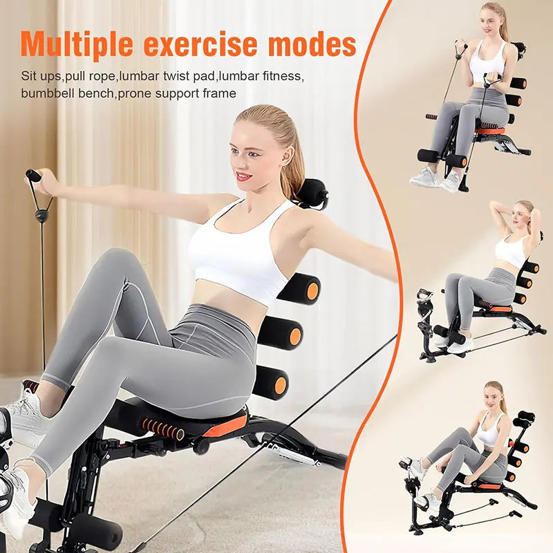 KBQ Foldable Abdominal Exercise Bench For Core Strength Training