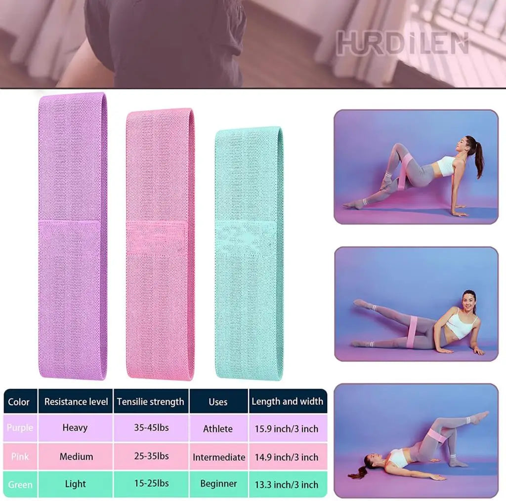 Elastic rubber resistance bands for yoga