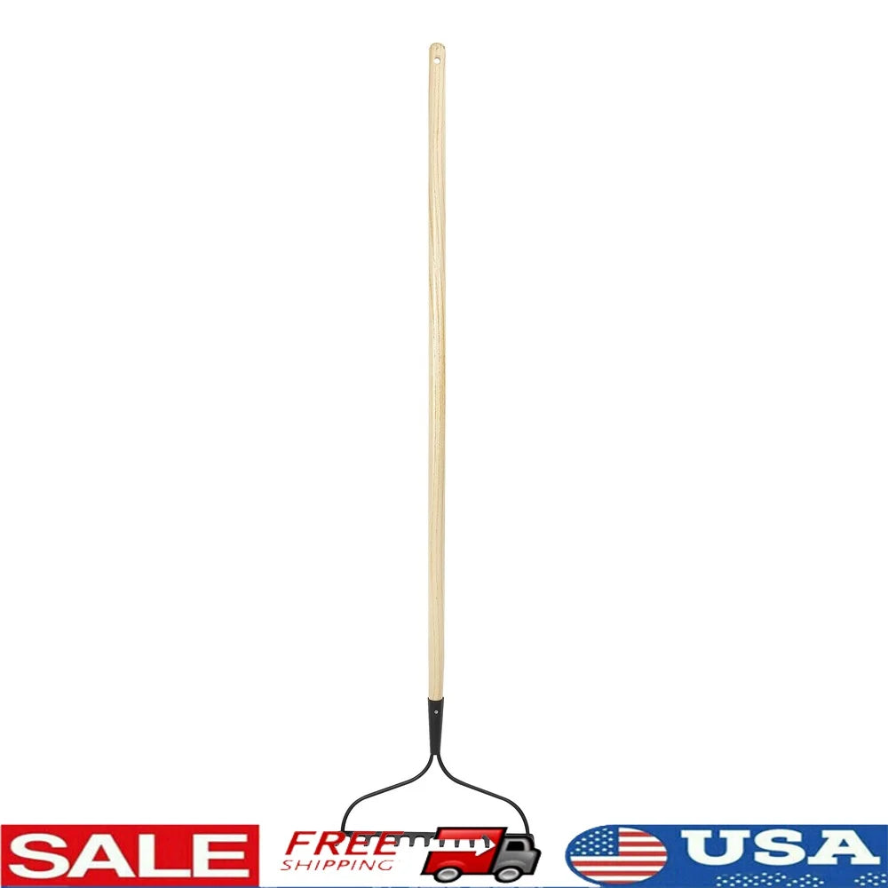 Garden Bow Rake Ergonomic Durable Gardening Tool