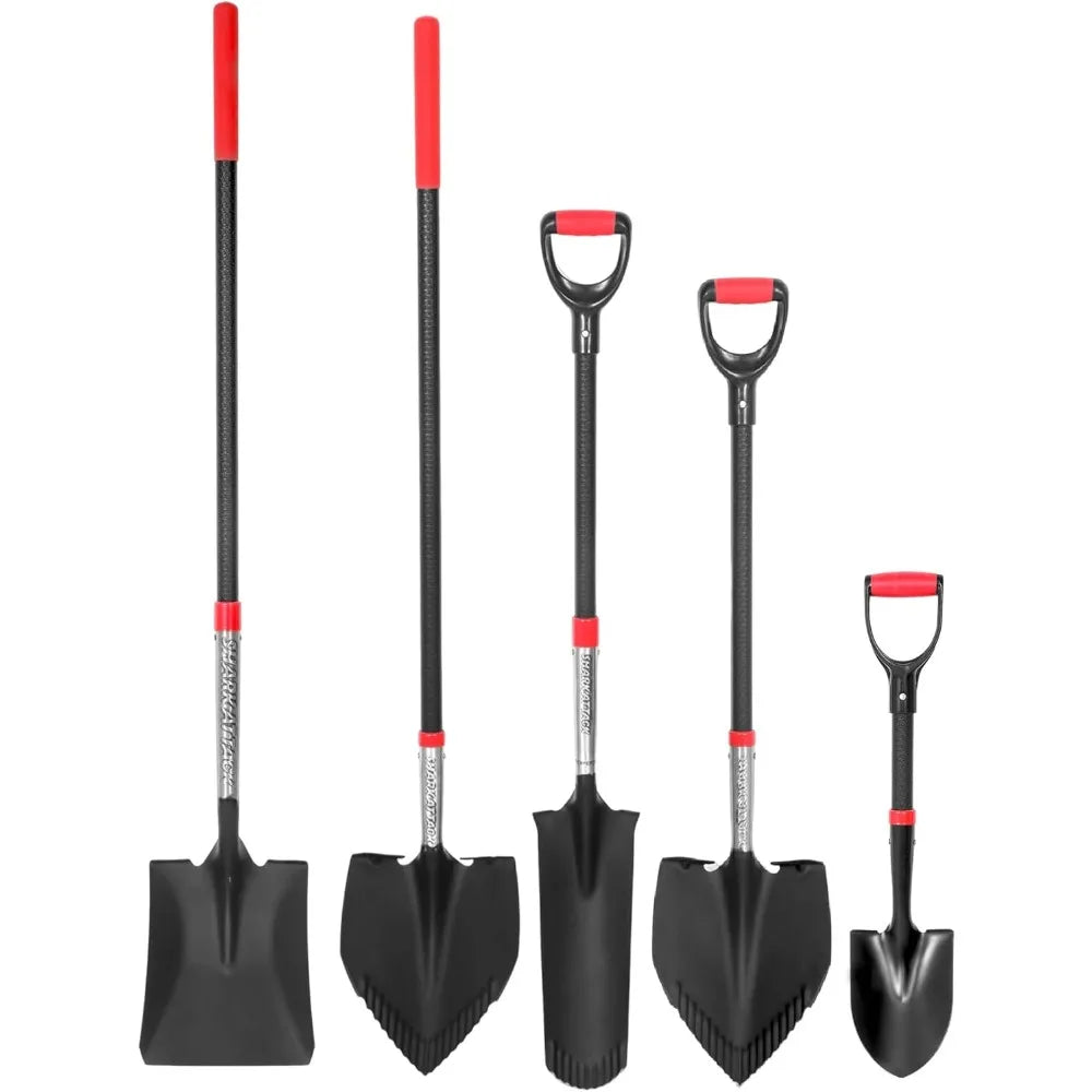 Multi-Size Steel Garden Shovel Set