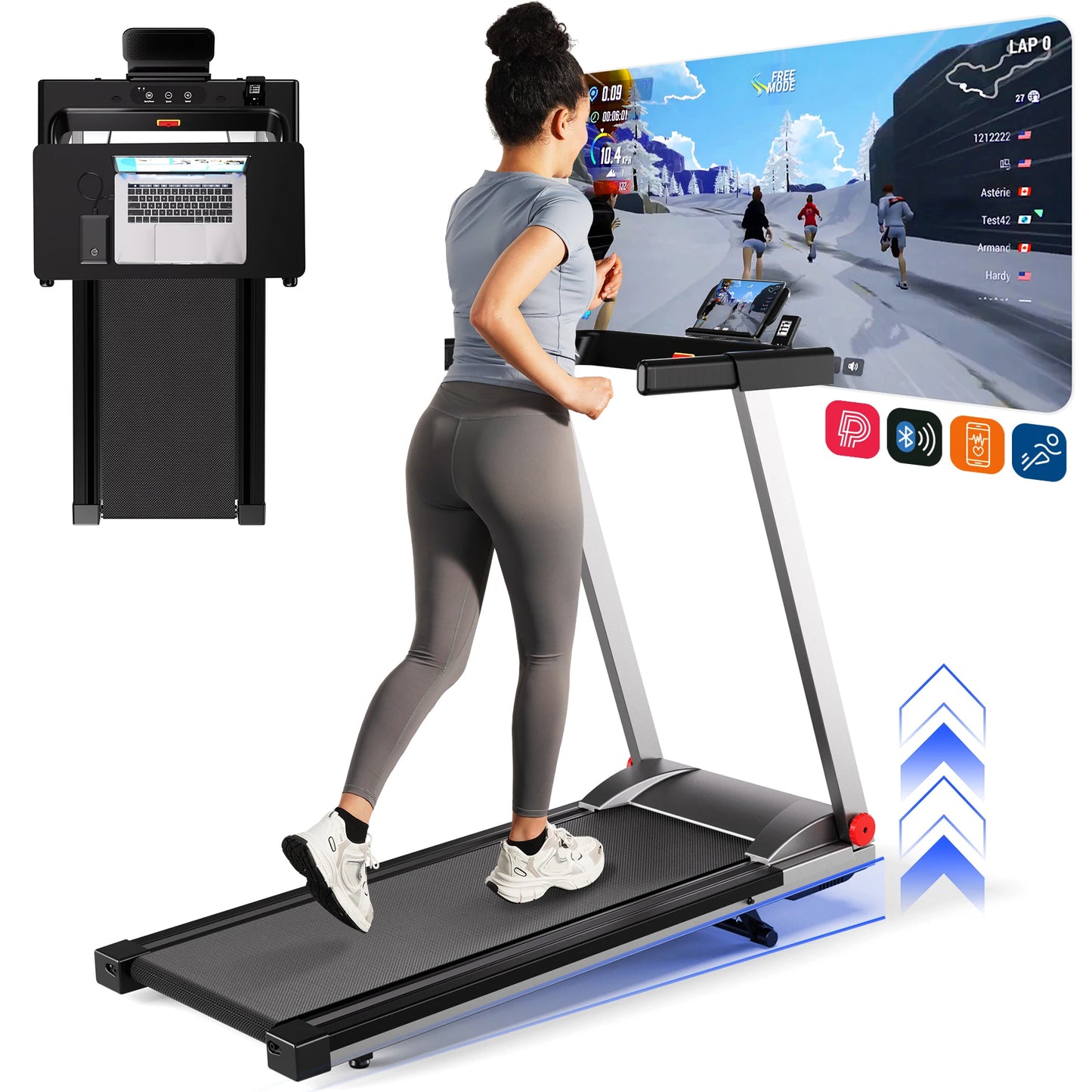 Driving Power 3.0 HP Treadmill With Adjustable Incline PerformanceEnhancementModule