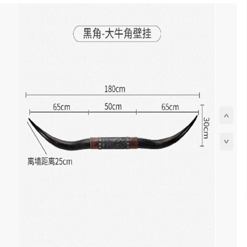 Alloet Horns Resin Wall Decor Rustic Farmhouse Style Statement