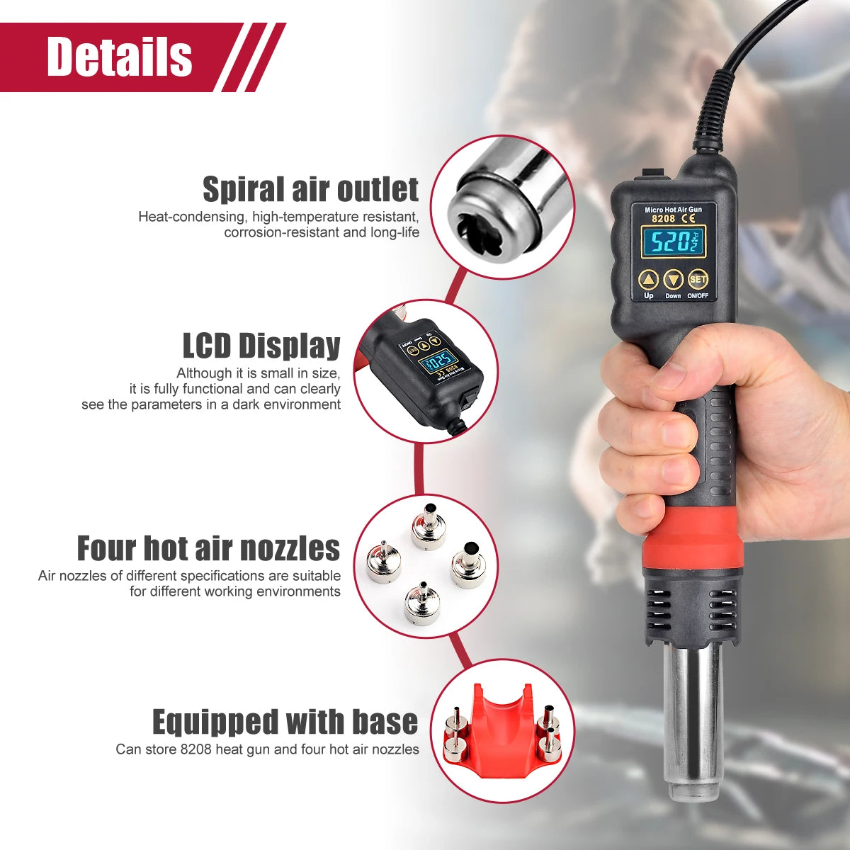 JCD Micro Hot Air Gun