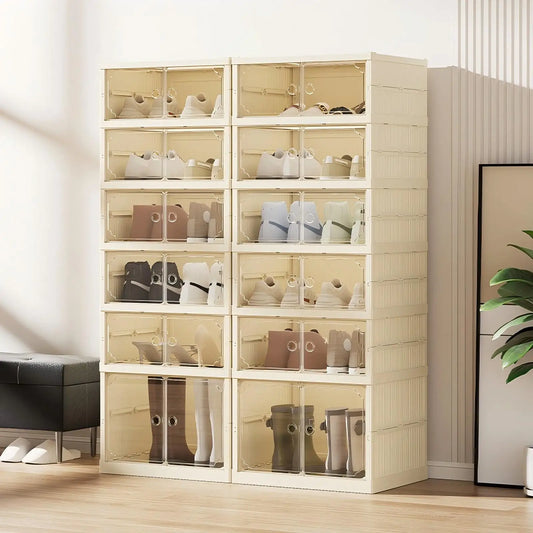 Widening Shoe Cabinet Transparent Heightening Shoes Box