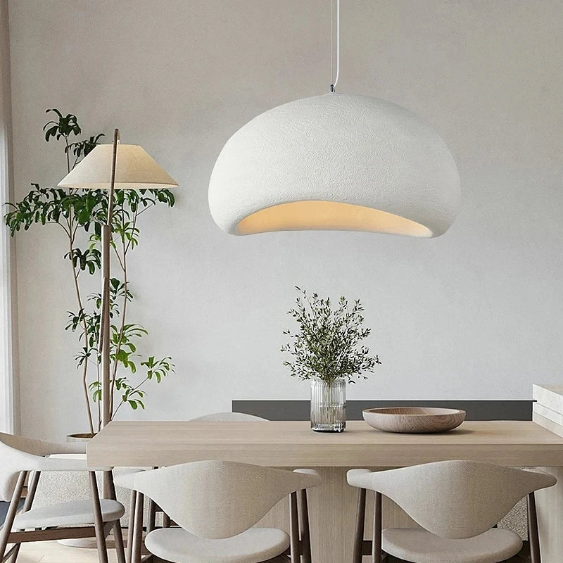 Modern E27 Pendant Lights Wabi Sabi Dining Table Ceiling Chandelier