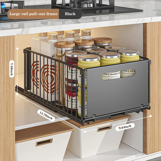 1pc/2pcs Pull Out Cabinet Organizer,